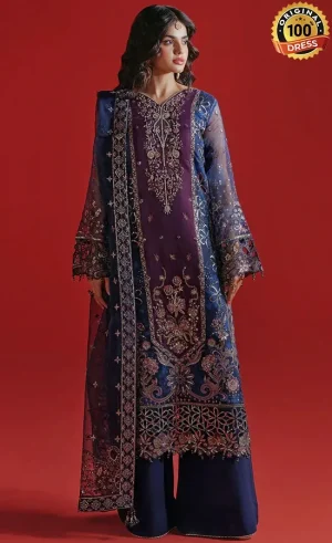 Embroidered Organza E-305 Dress (3)