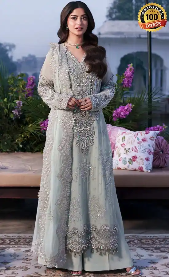 Embroidered Organza I-264 Chamak Dress (3) Embroidered Organza I-264 Chamak Dress (3)