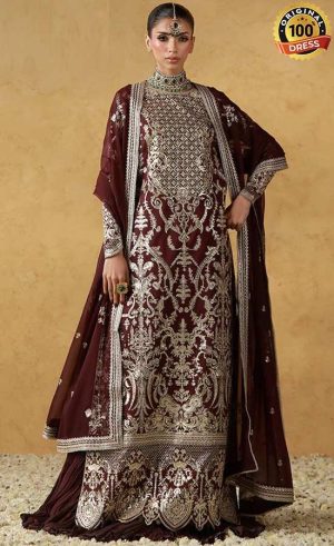 Embroidered Raw Silk AJULN-17 Dress (1)
