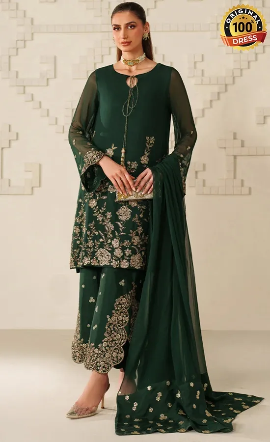 Iznik PK Embroidered Chiffon UE-619 Dress (2) Iznik PK Embroidered Chiffon UE-619 Dress (2)