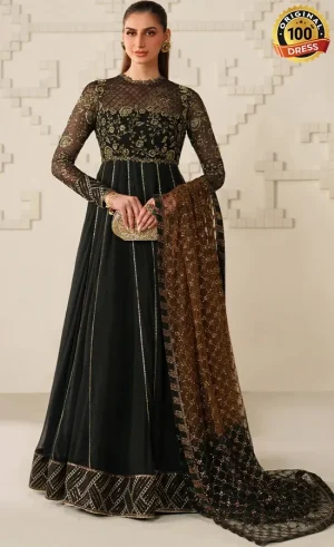 Iznik PK Embroidered Chiffon UE-621 Dress (4)