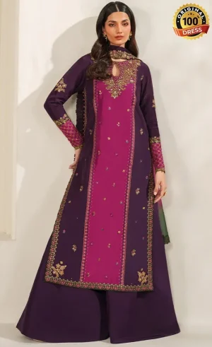 Iznik PK Embroidered Ramen Silk UE-611 Dress (1)