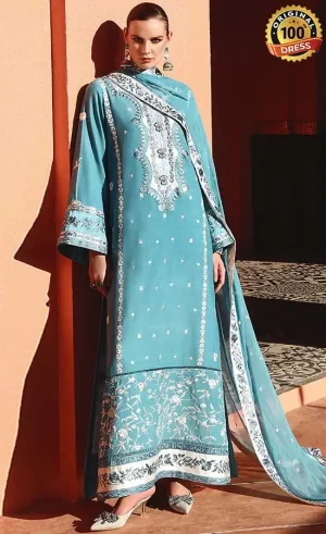 Mushq PK Embroidered Raw Silk Glinda Dress (3)