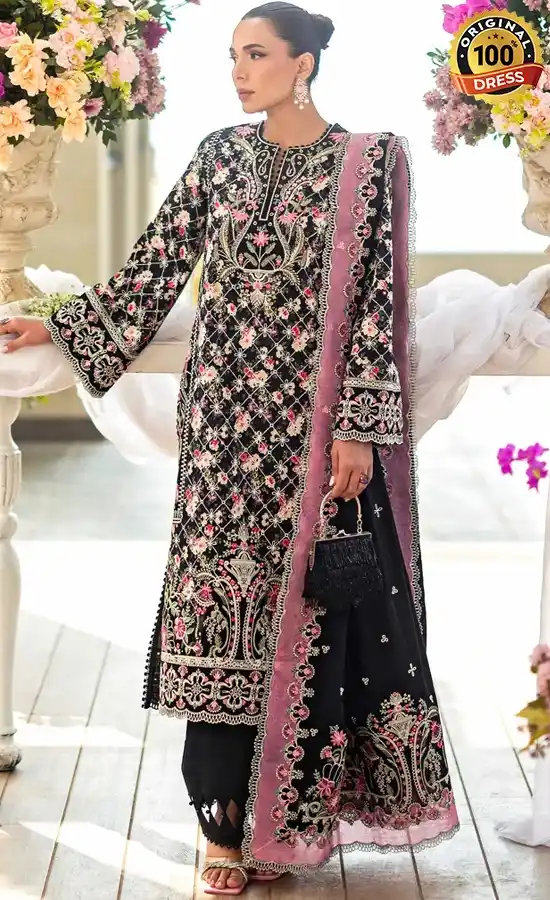 Akbar Aslam Embroidered Lawn Midnora Dress (1) Akbar Aslam Embroidered Lawn Midnora Dress (1)