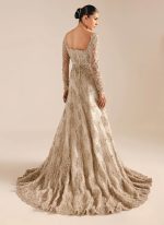 Ivory Floor Sweeping Bridal Gown with Train Video