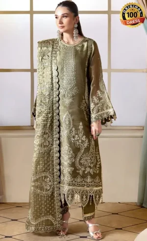 Embroidered Sheesha Silk AF-SS-2236-Hoorab Dress (4)