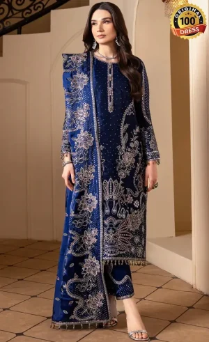 Embroidered Sheesha Silk AF-SS-2238-Bano Dress (1)