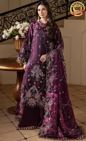 Embroidered Sheesha Silk AF-SS-2242-Melisa Dress (2)