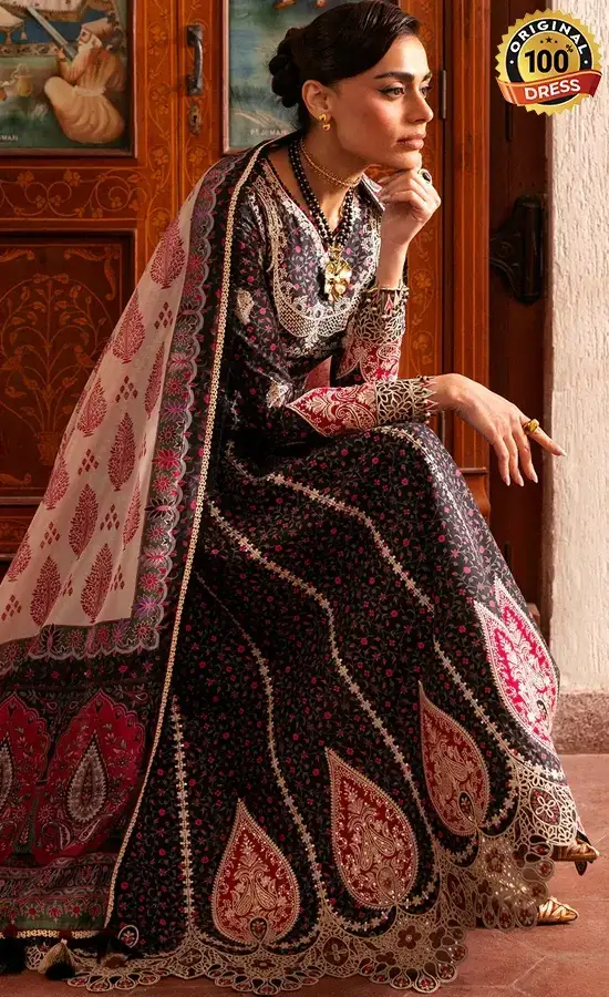 Jazmin Embroidered Lawn SL26-D09 Dress (3)