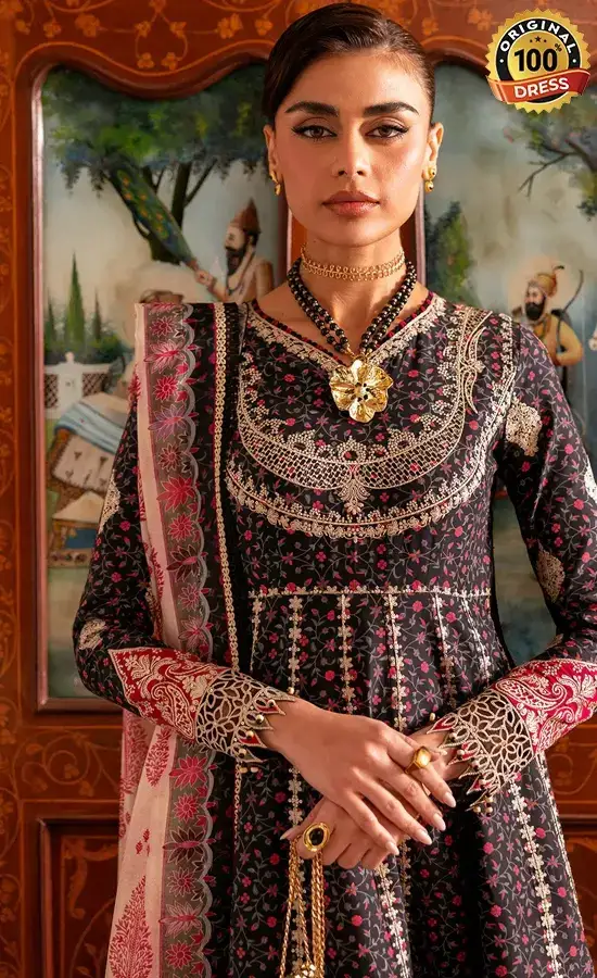 Jazmin Embroidered Lawn SL26-D09 Dress (4)
