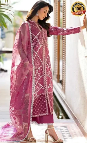 Mushq PK Embroidered Lawn Rosea Dress (2)