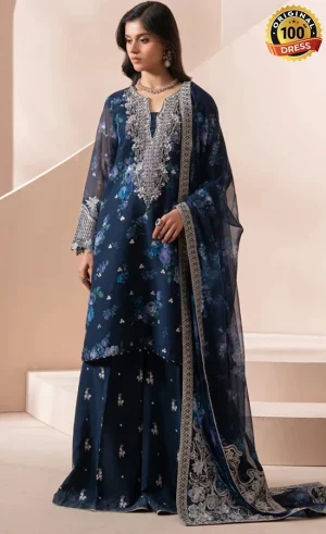 Jazmin Embroidered Chiffon Omaira Dress (4)
