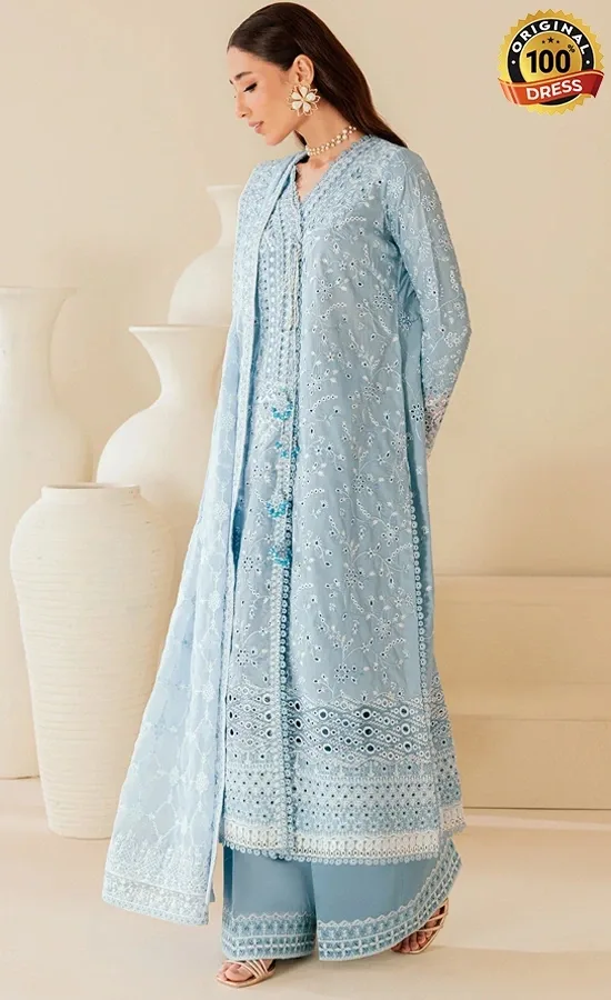 Aik Atelier Embroidered Lawn B2601B Dress (4)