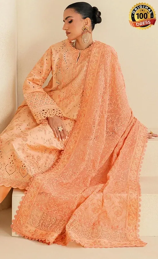 Aik Atelier Embroidered Lawn B2602B Dress (2)