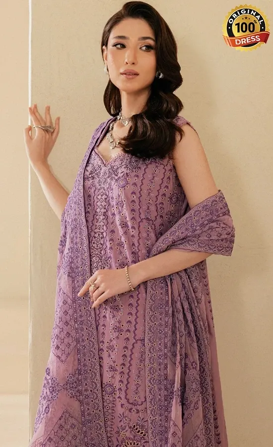 Aik Atelier Embroidered Lawn B2605B Dress (3)
