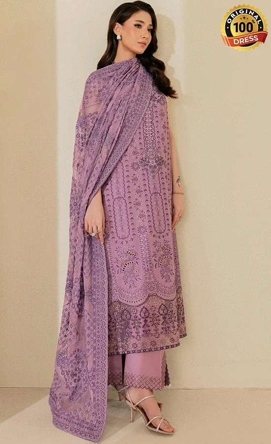 Aik Atelier Embroidered Lawn B2605B Dress (4)