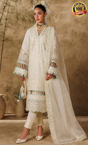 Akbar Aslam Embroidered Lawn Sylvan Dress (1)