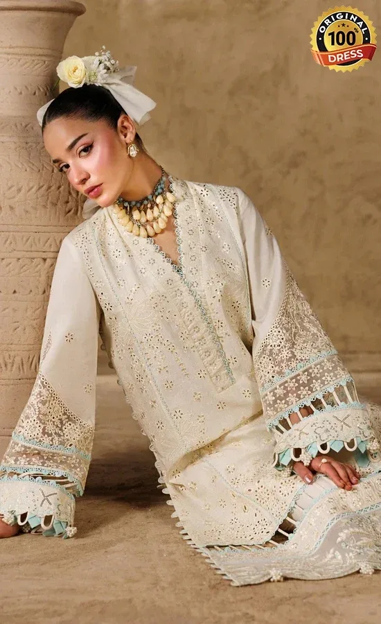 Akbar Aslam Embroidered Lawn Sylvan Dress (2)