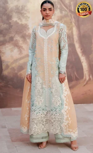 Embroidered Printed Lawn Velyra Dress (1)