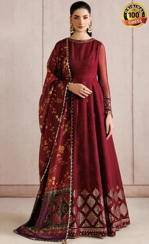 Jazmin Embroidered Chiffon UC-3118 Dress (3)