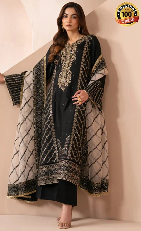 Jazmin Embroidered Silk Ayaneh Dress (3) Jazmin Embroidered Silk Ayaneh Dress (3)