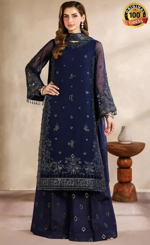 Zarif PK Emberoidered Chiffon ZYR-AFSHAAN-07 Dress (1)