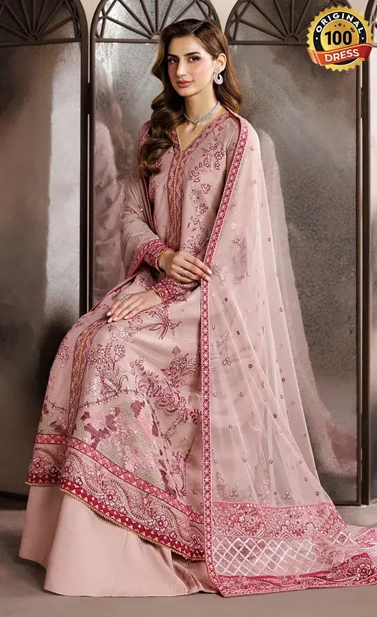 Zarif PK Emberoidered Net ZYR-PARISA-02 Dress (1)