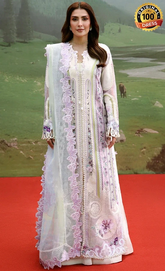 Afrozeh Embroidered Dyed Lawn Miren Dress (3) Afrozeh Embroidered Dyed Lawn Miren Dress (3)