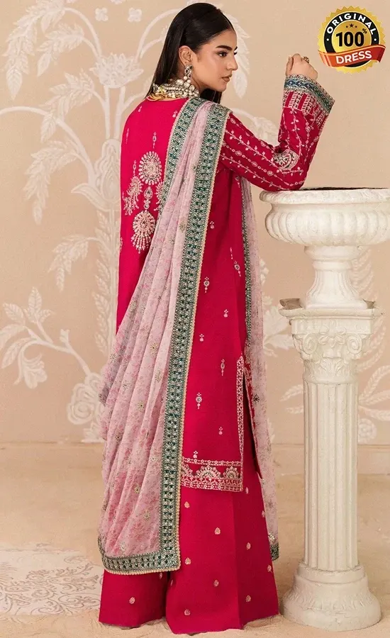 Aik Atelier Embroidered Medium Silk B2606 Dress (3)