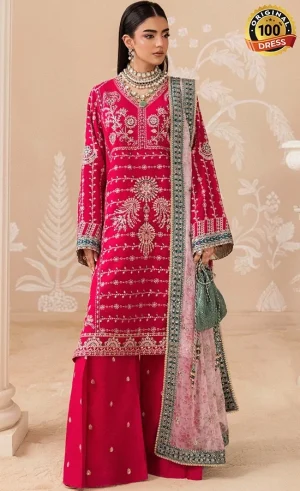 Aik Atelier Embroidered Medium Silk B2606 Dress (4)