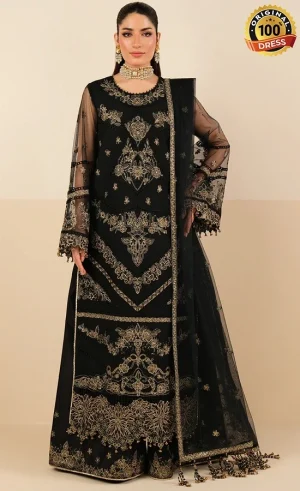Alizeh PK Embroidered Net Anmol Dress (1)