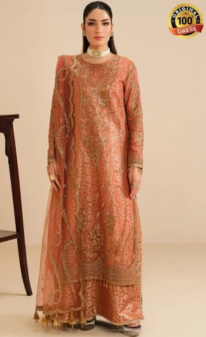 Alizeh PK Embroidered Net Dilkash Dress (1)