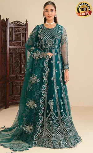 Alizeh PK Embroidered Net Janaan Dress (2)