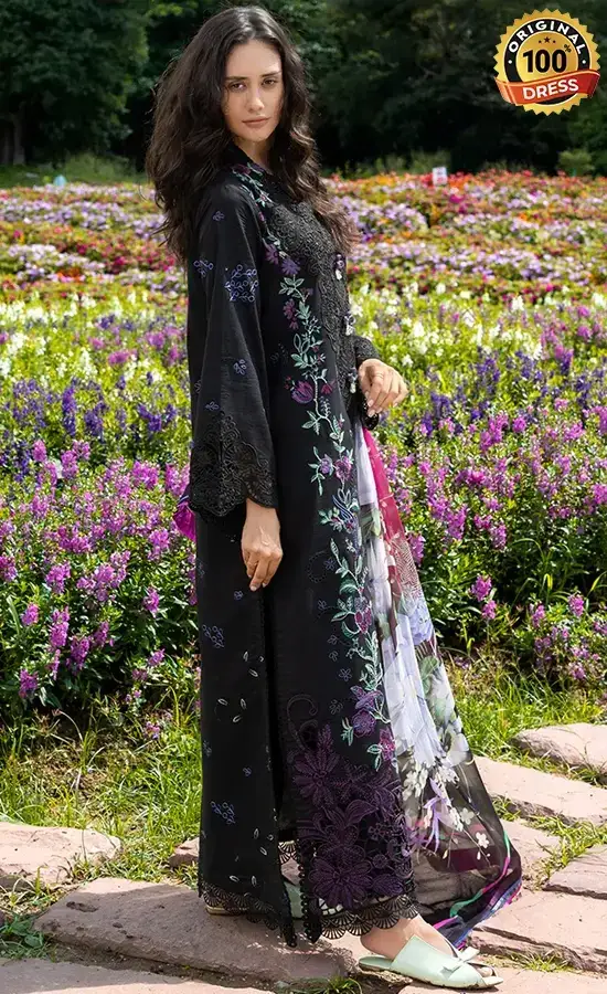 Mushq PK Embroidered Lawn Garden Lullaby Dress (2)