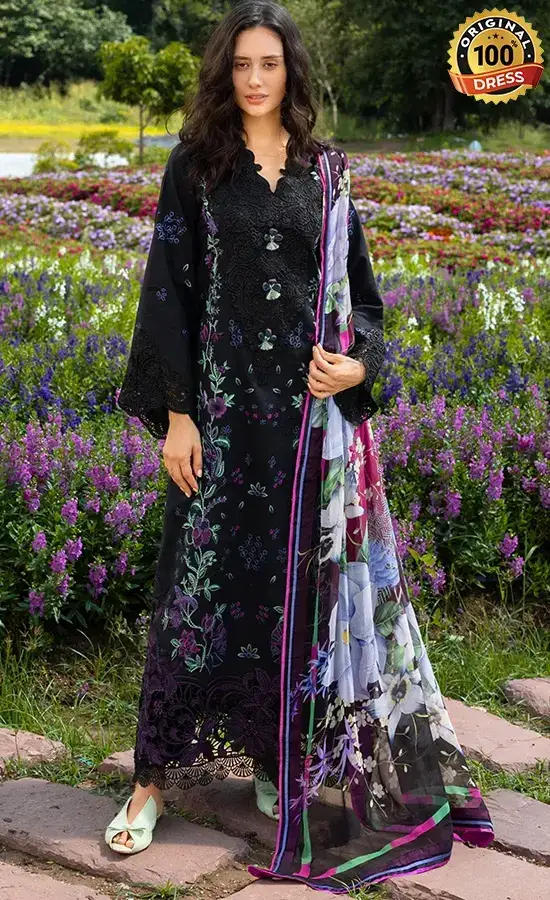Mushq PK Embroidered Lawn Garden Lullaby Dress (3) Mushq PK Embroidered Lawn Garden Lullaby Dress (3)