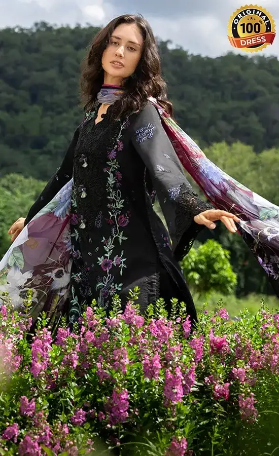 Mushq PK Embroidered Lawn Garden Lullaby Dress (4)