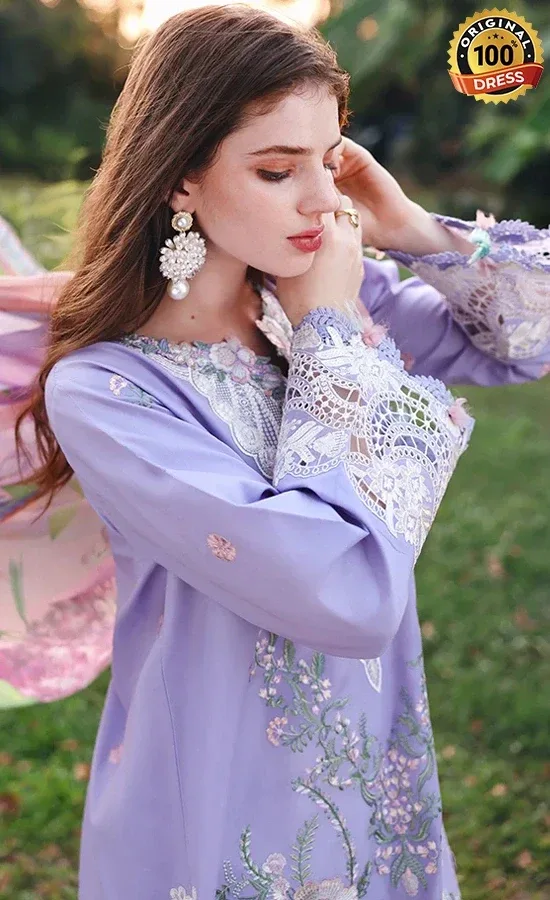 Mushq PK Embroidered Lawn Hidden Dahlia Dress (1)