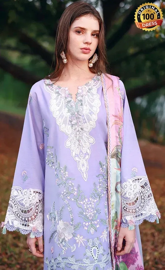 Mushq PK Embroidered Lawn Hidden Dahlia Dress (4)
