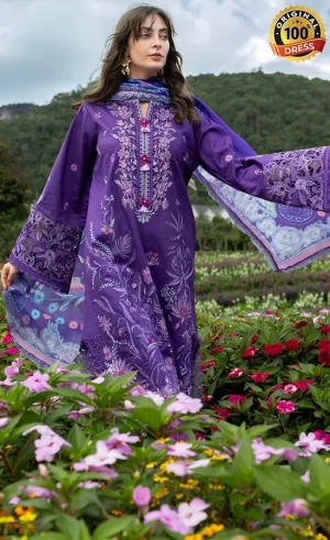 Mushq PK Embroidered Lawn Lily Veil Dress (2)