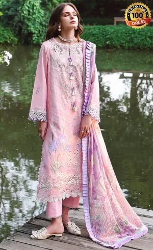 Mushq PK Embroidered Lawn Moonpetal Dress (3)