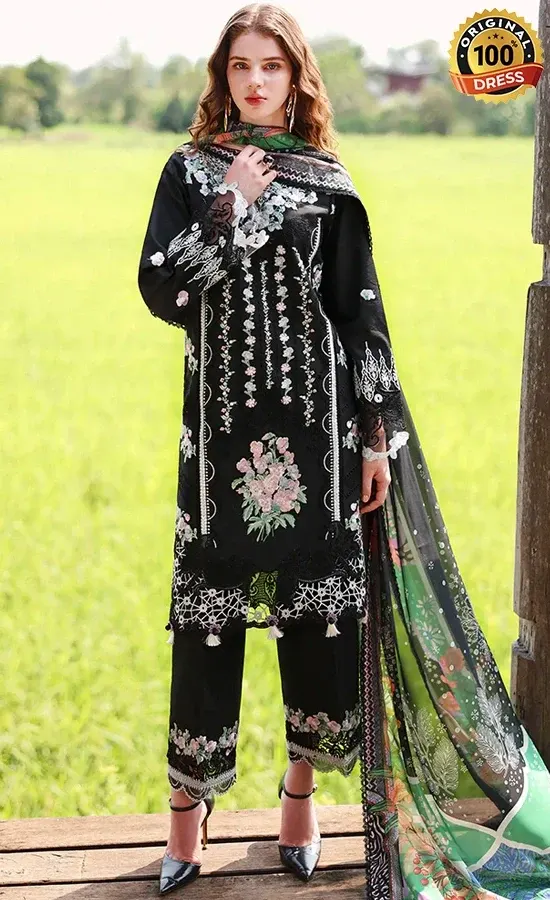 Mushq PK Embroidered Lawn Nightshade Bloom Dress (2) Mushq PK Embroidered Lawn Nightshade Bloom Dress (2)