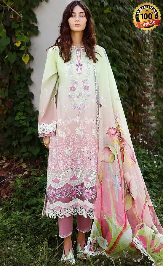 Mushq PK Embroidered Lawn Petal Pull Dress (3) Mushq PK Embroidered Lawn Petal Pull Dress (3)
