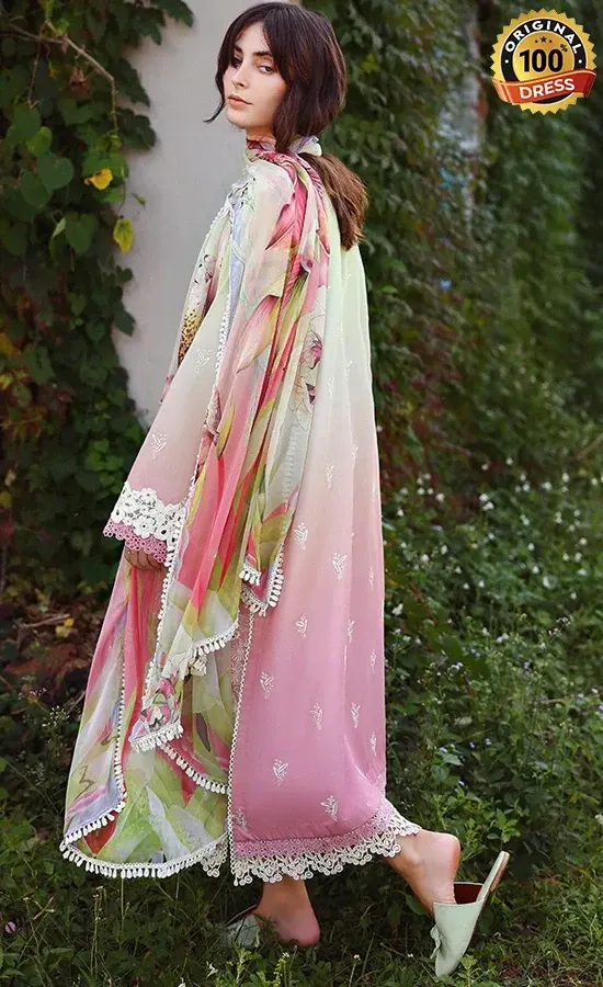 Mushq PK Embroidered Lawn Petal Pull Dress (4)