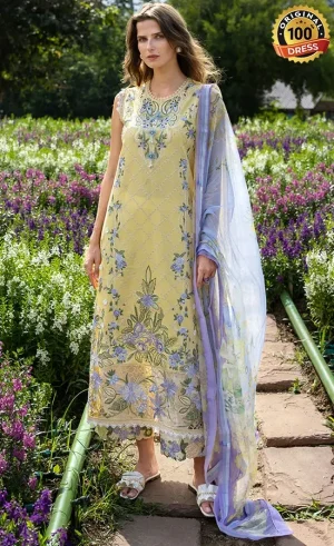 Mushq PK Embroidered Lawn Sunlit Meadow Dress (2)
