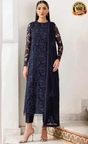 Zarif PK Emberoidered Chiffon Saraya Dress (3)