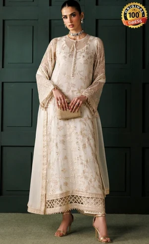 Baroque PK Embroidered Chiffon UF-4437 Dress (2)