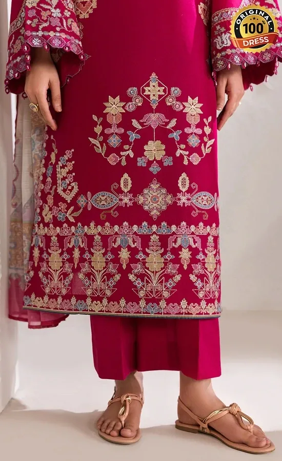 Baroque PK Embroidered Lawn UF-4449 Dress (1)