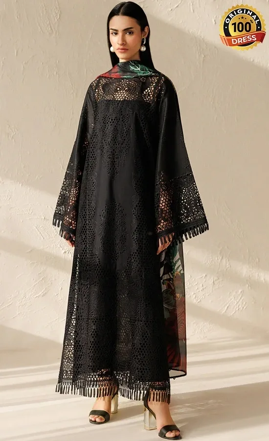 Baroque PK Embroidered Lawn UF-4521 Dress (3) Baroque PK Embroidered Lawn UF-4521 Dress (3)