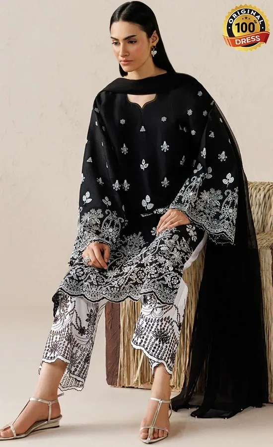 Baroque PK Embroidered Lawn UF-4522 Dress (4)