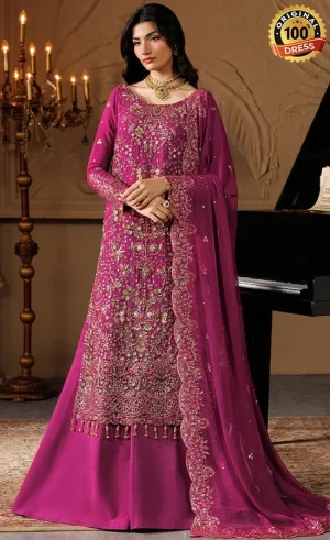 Embroidered Chiffon Ember Dress (3)